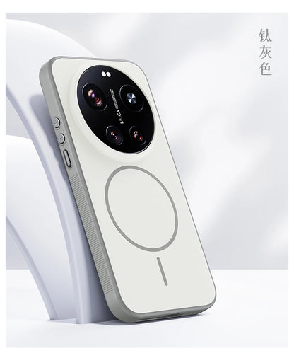 For Xiaomi Mi 17 Ultra Case Hard Silicone Skin Magnetic Wireless Charging Protective Back Cover For Xiaomi Mi 17 17Ultra hell