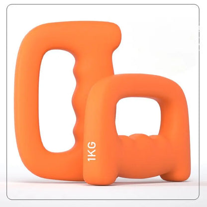 Ergonomic Hand Shaped Dumbbell Jogging Walking Cardio Dumbbells for Glute Bridge Butt Workout
