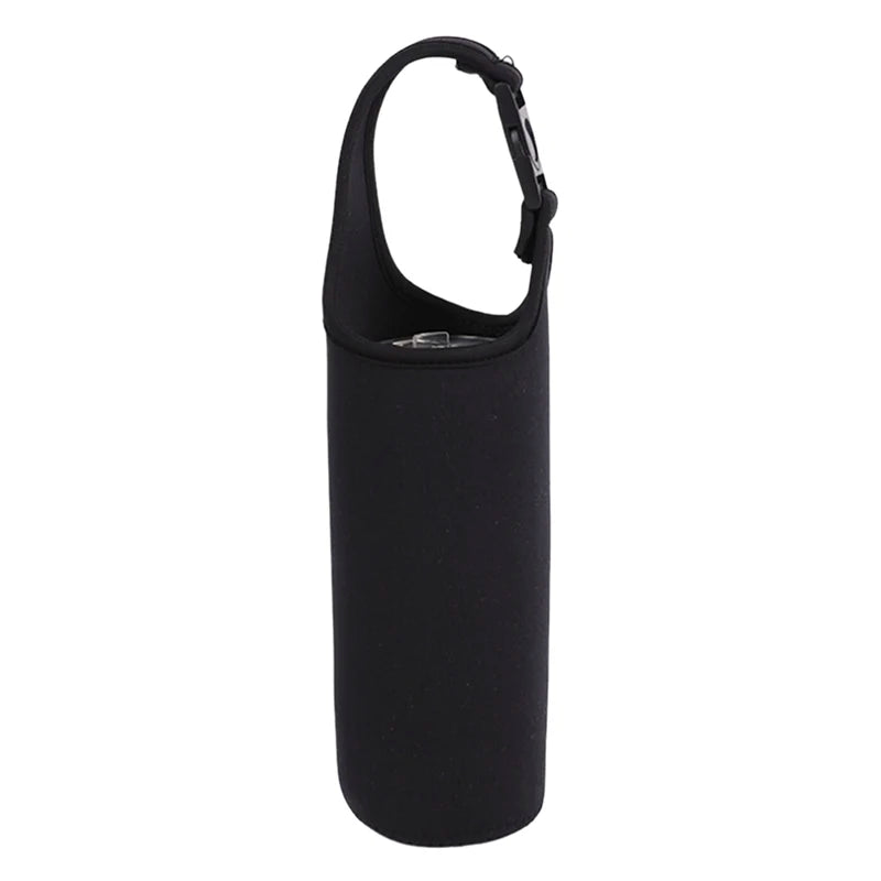 【SE】Portable Water Bottle Insulated Neoprene Holder Pouch Bag 420ML/550ML/750ML Travel Thermos Cup Cover With Adjustable Strap