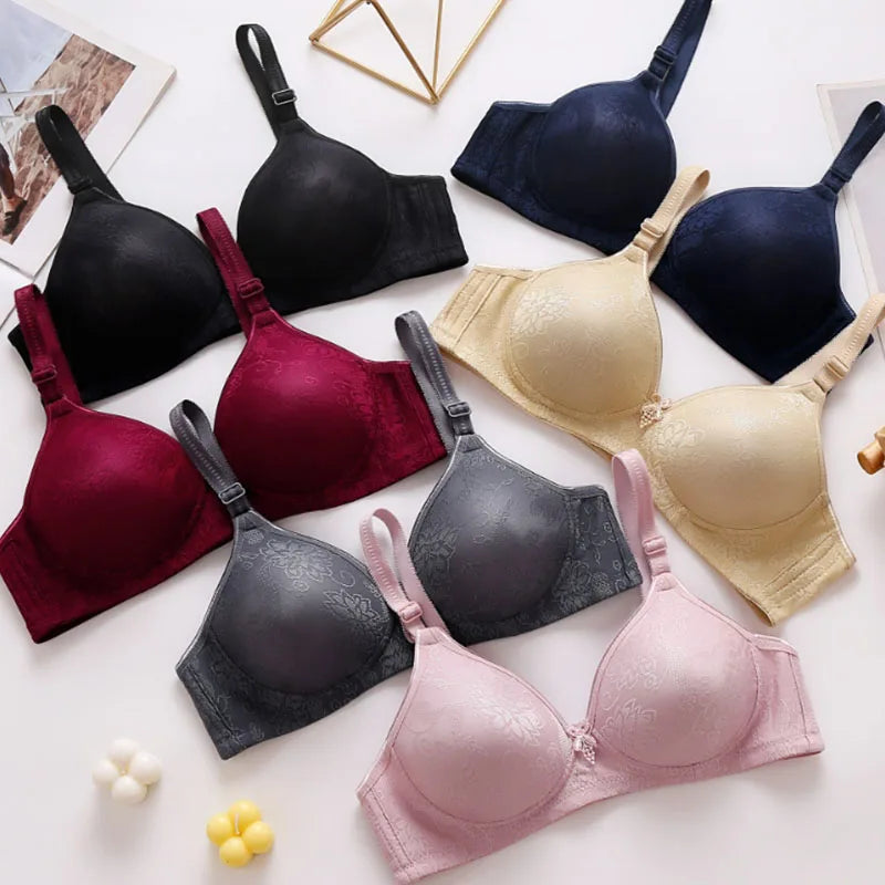 Female 36-42 BC Bra for Women Brassiere Sexy Lingerie Underwear Bralette Seamless Comfortable Plus Size Gathered Bras Underwear