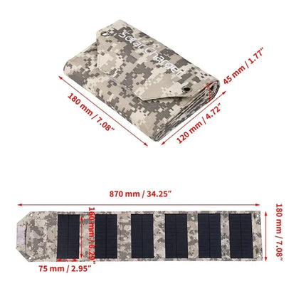 60W 80W 100W Foldable Solar Panel 5V USB Portable Folding Bag Battery Charger for Phone Outdoor Camping Waterproof Power Bank