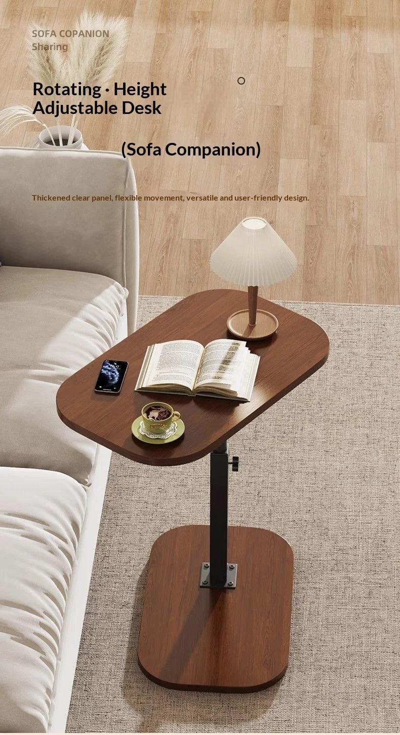 Adjustable Sofa Side Table Living Room Household Tea Table Small Coffee Table Bedroom Bedside Table Headboard Storage Rack