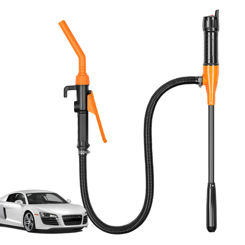 Portable Liquid Transfer Pump Battery Powered Car Gas Oil Pump 2.4 Gallons Per Min Liquid Gasoline Tuning Fuel Gasoline Pump