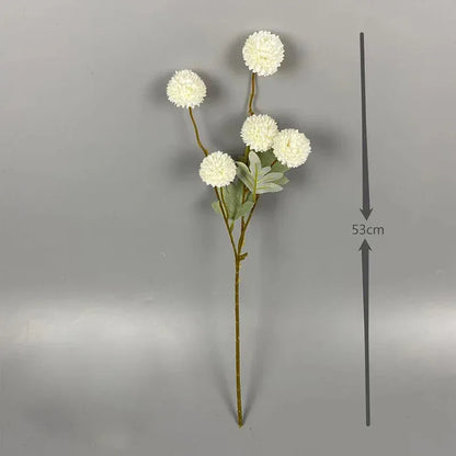 5 Head Dandelion Artificial Flowers Wedding Decoration Fake Flowers Small Thorn Ball DIY Home Decor Bouquet Valentine's Day Gift