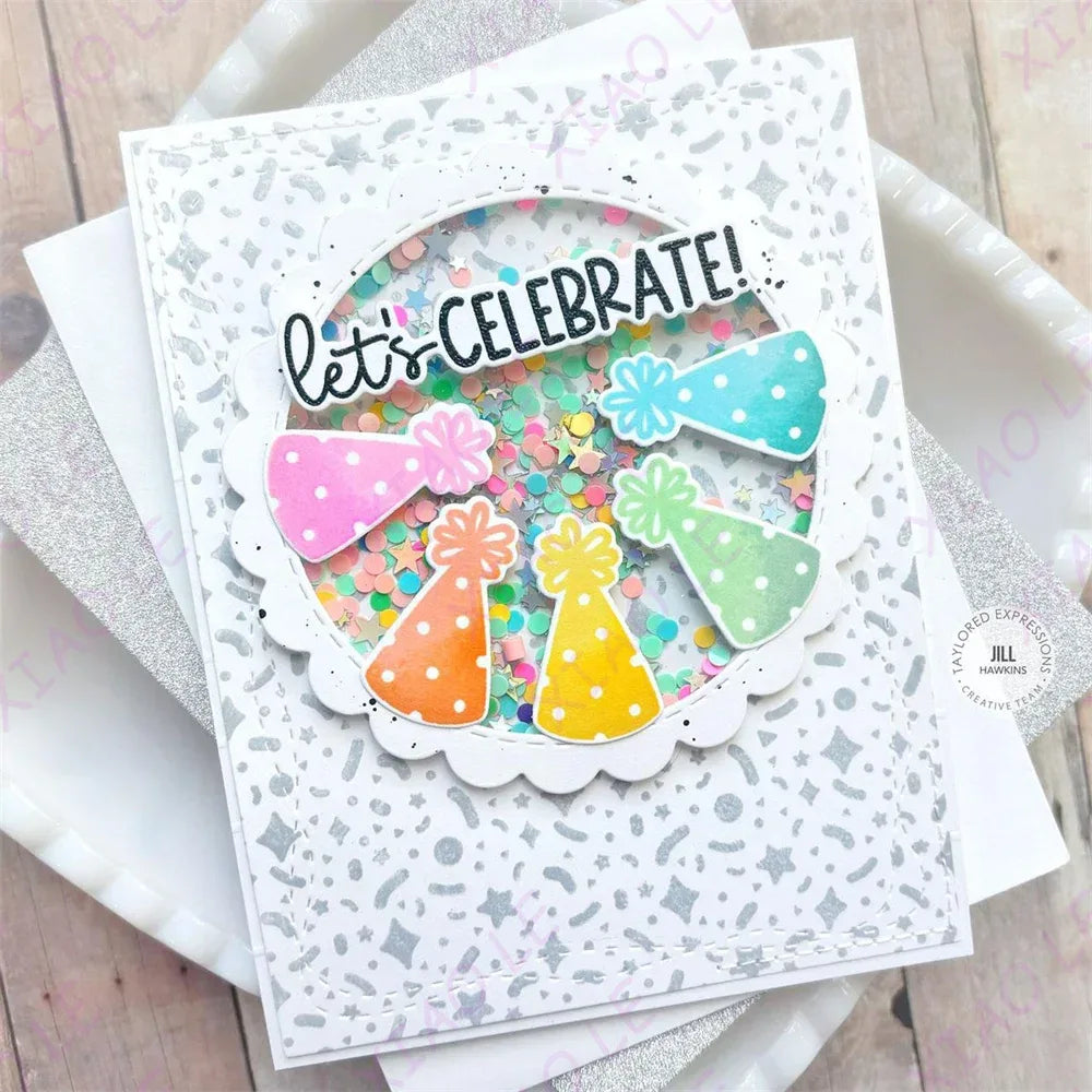Birthday Bash Icing on the Cake Metal Cutting Dies And Stamps DIY Scrapbooking Card Stencil Paper Cards Handmade Album Stamps