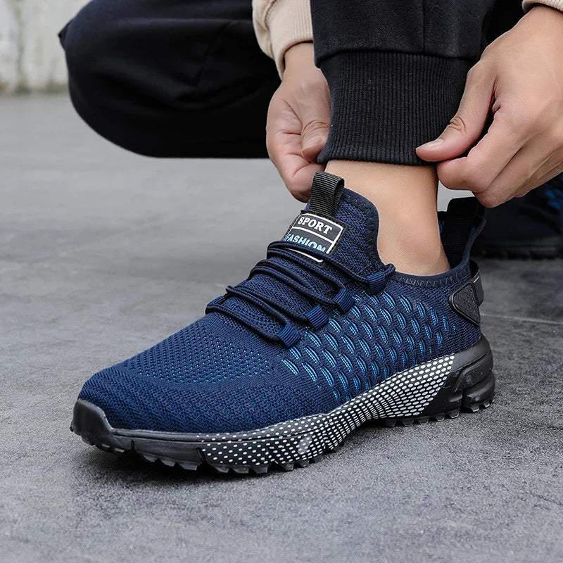 Mesh Shoes Men's Breathable 2025 Summer Mesh Thin Single Men's Full Mesh Men's Trendy Fashionable Casual Running Sports Shoes