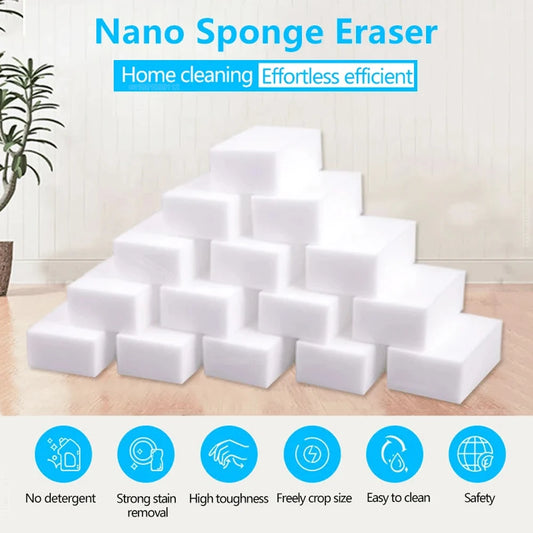 10/20/50/100Pcs Melamine Sponge Magic Sponge Eraser Eraser Cleaner Cleaning Sponges for Kitchen Bathroom Cleaning Tools 2030