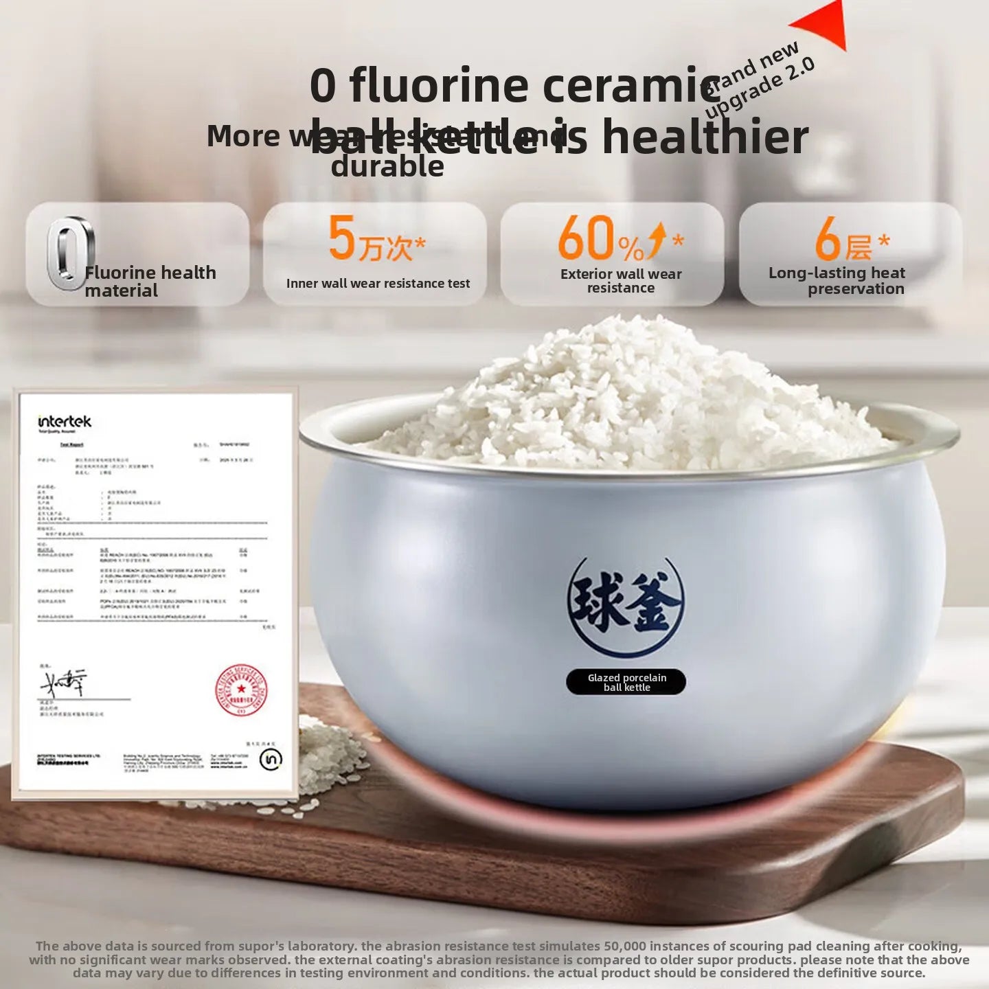 SUPOR 4L Rice Cooker 0-Fluorine Glazed Ball Pot Micro Pressure 21-Min Fast Cook Anti-Overflow 220V