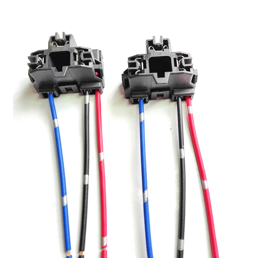 NHAUTP 2Pcs Original H4 Socket Female Plug Adapter Wiring Harness 9003 HB2 LED Headlight Lamp Base Connector