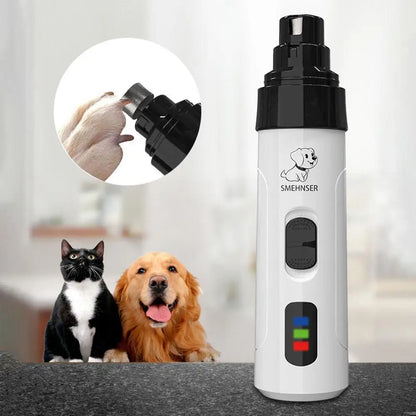 Dog Nail Grinders Painless USB Charging Rechargeable Pet Nail Clippers Quiet Electric Dog Cat Paws Nail Grooming Trimmer Tools