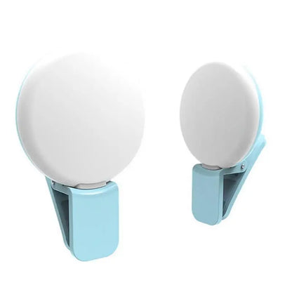 Portable Mini LED Selfie Ring Light for Mobile Phones Durable Three Step Dimming Photography Clip-On Fill Light for Perfect Self