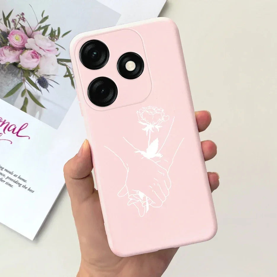 For Tecno Spark 20 Case Spark 20C BG7n Prety Girls Butterfly Painted Phone Case For Tecno Spark 20 Pro Spark20 C Soft TPU Fundas