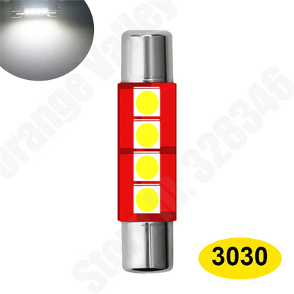 10Pcs Festoon Car led 28 29 mm 4014 9 led bulb 3030 4 SMD reading lamp 5050 3 leds Auto Interior Light DC 12V