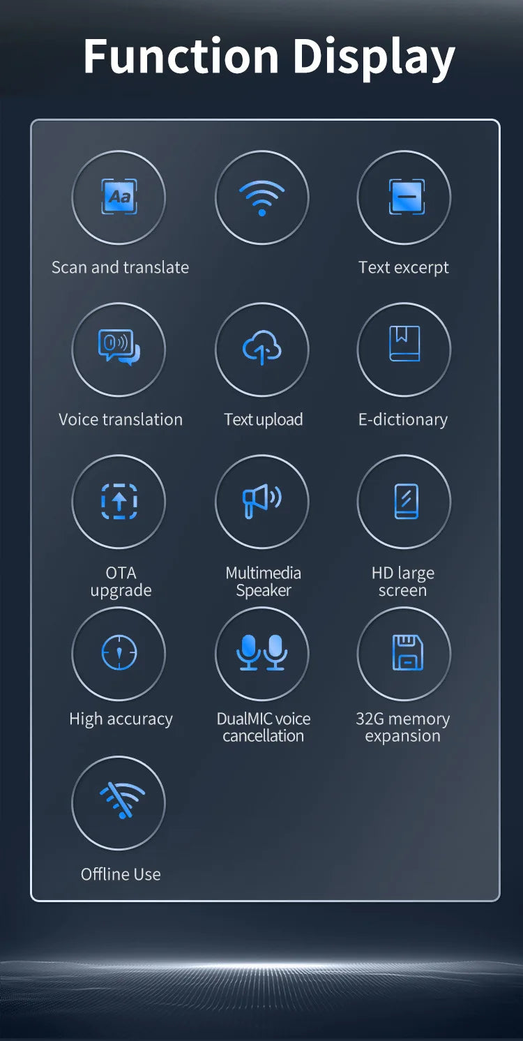 Translation Pen For Teacher Student Smart Voice Scan Translator Pen Multifunction Dictionary Translation Business Travel Abroad