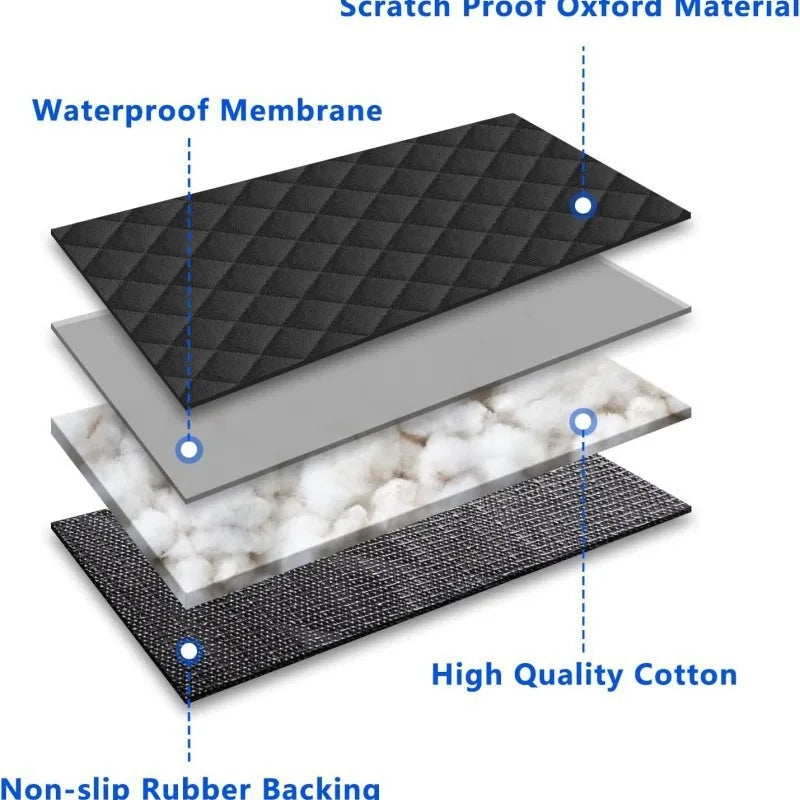 Car Dog Seat Cover for Back Seat Waterproof Auto Rear Pet Seat Protector Mat Nonslip Universal Safety Carrier For Outing Dogs