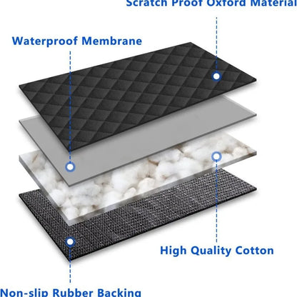 Car Dog Seat Cover for Back Seat Waterproof Auto Rear Pet Seat Protector Mat Nonslip Universal Safety Carrier For Outing Dogs