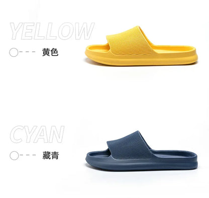 Youpin Thick Platform Women Bathroom Home Slippers Cloud Slippers Soft Sole EVA Indoor Slides Sandals Summer Non-slip Mi