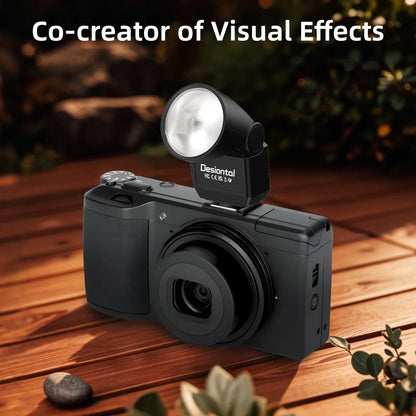 TTARTISAN Fill Light Video Light Magnetic Mount Reteo Film Style Mini LED Light 0.5W 3000/4500/6000K CRI 95+ 300mAh Cold Shoe