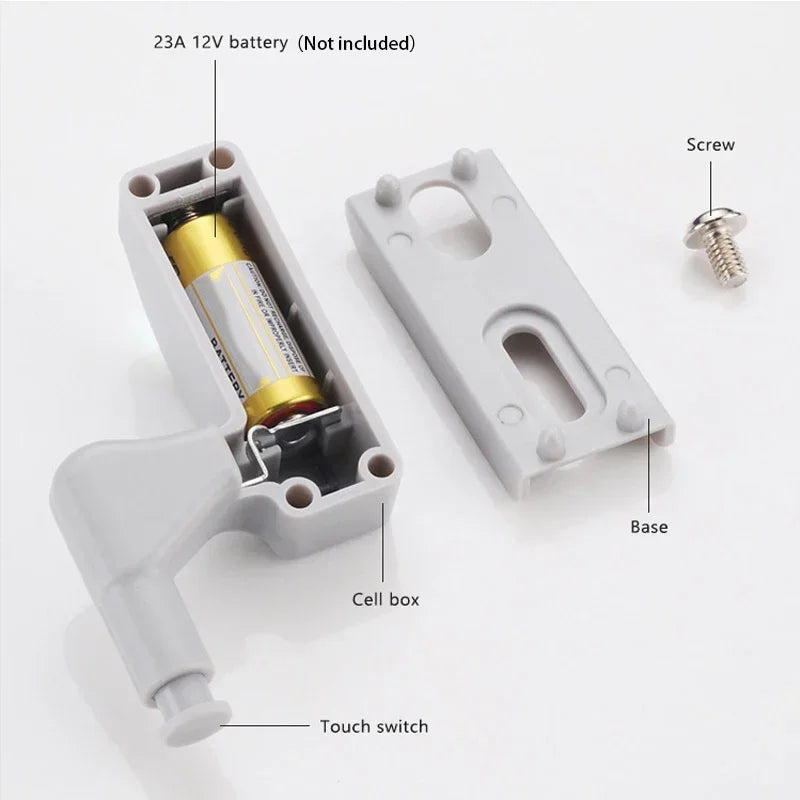 Universal LED Inner Hinge Lamp Cabinet Induction Lights Wardrobe Cupboard Sensor Lights Bedroom Kitchen Closet Night Lamp