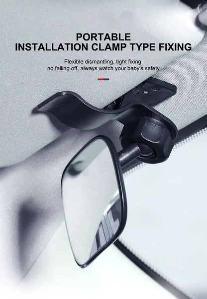 SEAMETAL Car Interior Baby Mirrors 120-Degree Wide Angle Rear View Mirror for Baby Children Safe Adjustable Car Observing Mirror