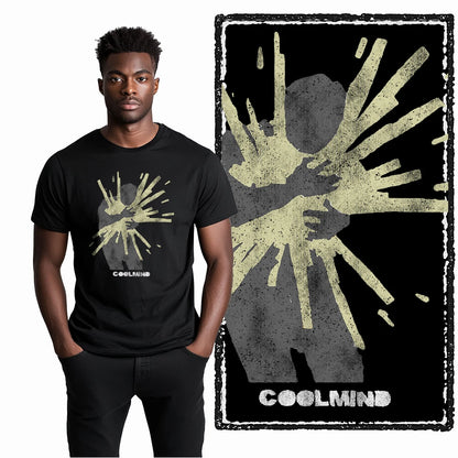 Coolmind U4 Streetwear Cool Print Exclusive Graphic T shirt fo men 100% Cotton Big Size vintage BLACK men's novelty tee shirt