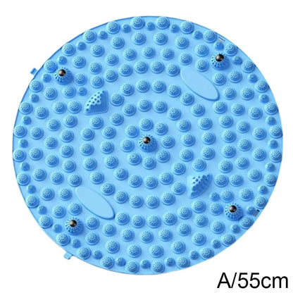 Foot Yoga Massage Acupressure Board Mat Muscle Relaxation Round Exercise Mat Fitness Foot Training Massage Acupressure Mat