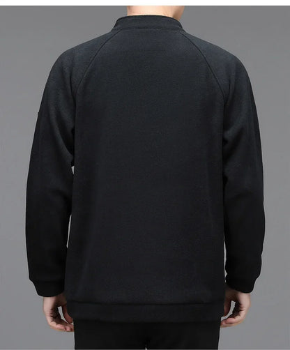 Men's Sweatshirs Spring Fall Long-sleeved T-shirt Top Loose Trend Round Neck Bottoming Shirt Lightweight Casual Sports