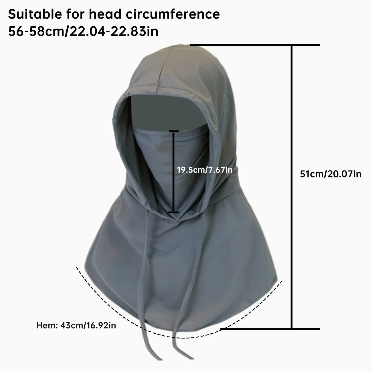 UV Protection Classic Cooling Balaclava Breathable Ice Silky Full Face Mask For Cycling Travel Outdoor Sports UPF50+ Balaclava
