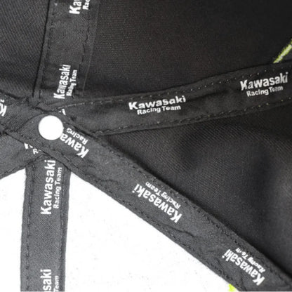 Kawasaki Racing Hat Kawasaki Motorcycle Baseball cap Summer Adjustable Sunscreen Men's Women's Outdoor Sports Hip hop Headwear