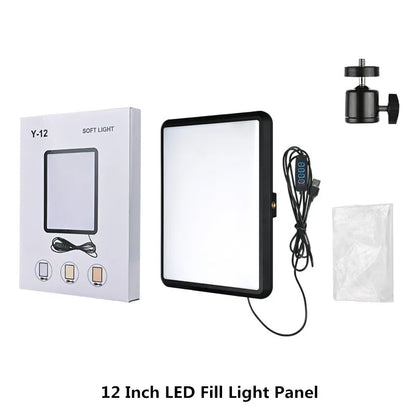 Video Led Light Photography Selfie Dimmable Video Fill Light for Photo Studio Live Stream Fill Lamp for Tiktok Youtube