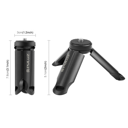 PULUZ Mini Portable Folding Plastic Stand Tripod Tripode&Universal Phone Clamp Bracket Smartphones Holder Clip for xiaomi,huawei