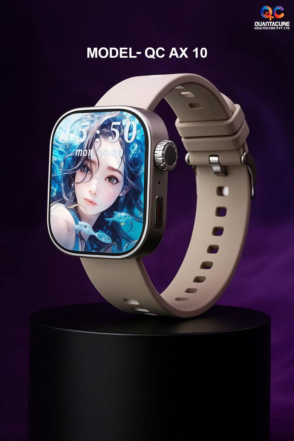 2025 QC AX10 4G SIM GPS Outdoor Android Smartwatch 2.06 Inch AMOLED 270 Rotating Camera 2+32GB Health Tracker Sport Watch MS10