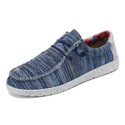 Men 2025 New Leisure Sneakers Spring Summer Breathable Lightweight Outdoor Canvas Shoes Large Size Men's Shoes Walking Loafers