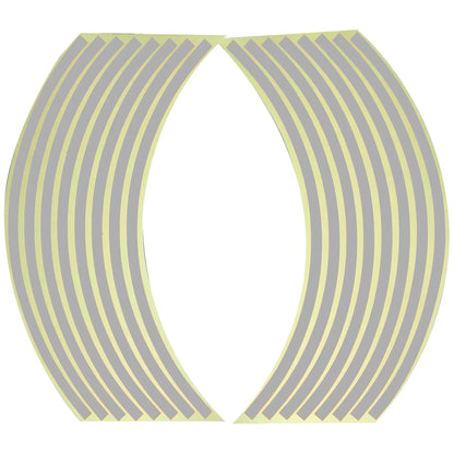 Car Styling Strips Reflective Motocross Bike Motorcycle Wheel Stickers and Decals 17/18 Inch Reflective Rim Tape 1 Set 7 Colors