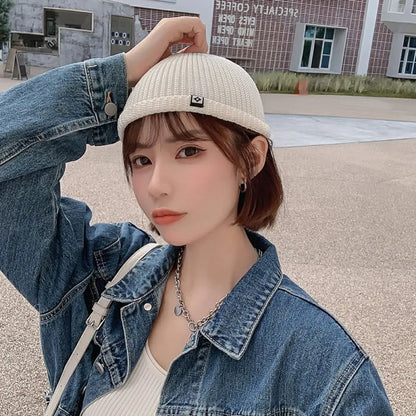 Soft Knitted Hat Windproof Thickened Autumn Winter Hat Ear Protection Hip Hop Hat Warm Bonnets Outdoor