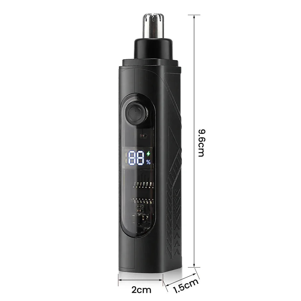 Electric Mini Nose Hair Trimmer Painless Clipper Nose Ears Facial Hair Shaving Portable Trimmer For Men Women Wet Dry Haircut