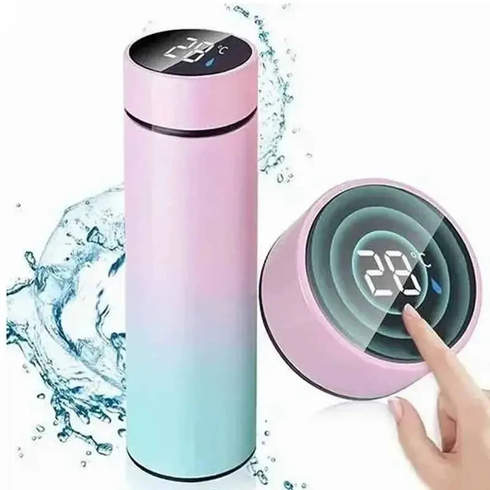 Coffee Cup, Teapot, Smart Sports Bottle with LED Temperature Display, 17 Oz Insulated Stainless Steel Water Bottle