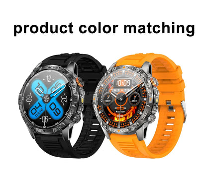 LIGE New Military For T-Rex 3 Ultra Smart Watch 1000mAh Battery IP68 Waterproof Compass Flashlight Sports Tracker Smartwatch Men