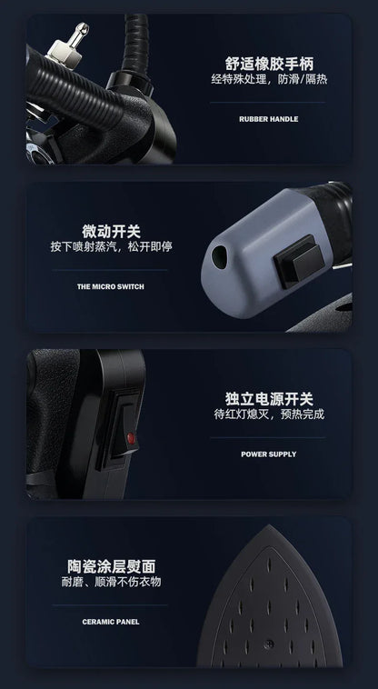 Steamer for clothes Industrial Vintage electric Steam iron Handheld steamer iron Automatic clothes iron steamer home appliances