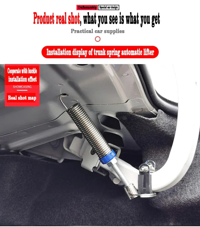 For Mazda 3 6 gj Axela Atenza Xingchi Car Trunk Spring Automatic Opening Lift Adjustable Metal Spring Device Accessories