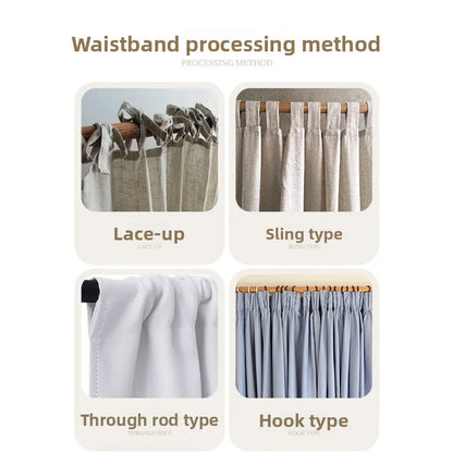 Modern Simple New Solid Color High-precision Short Curtain Finished Blackout Curtain Kitchen Partition Curtain Coffee Curtain.