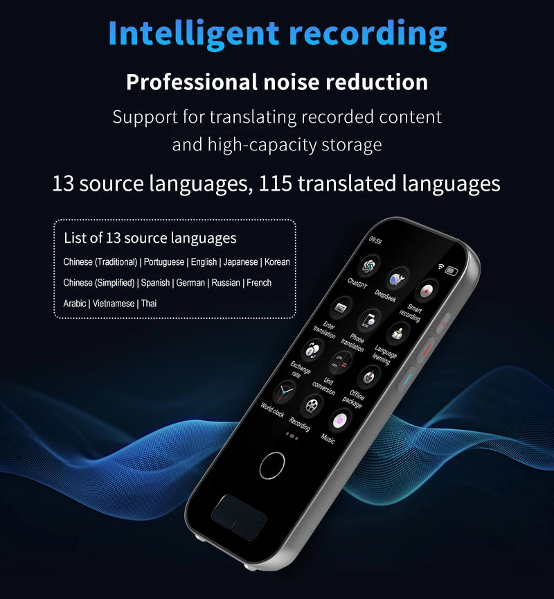Scan Translation Machine Support 148 Language Translator Device AI Translator With ChatGPT Translator offlin Translation Tourism