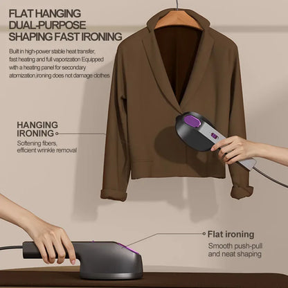Multi functional handheld iron USB mini hanging iron fast heating travel with handle home clothing fabric ironing machine