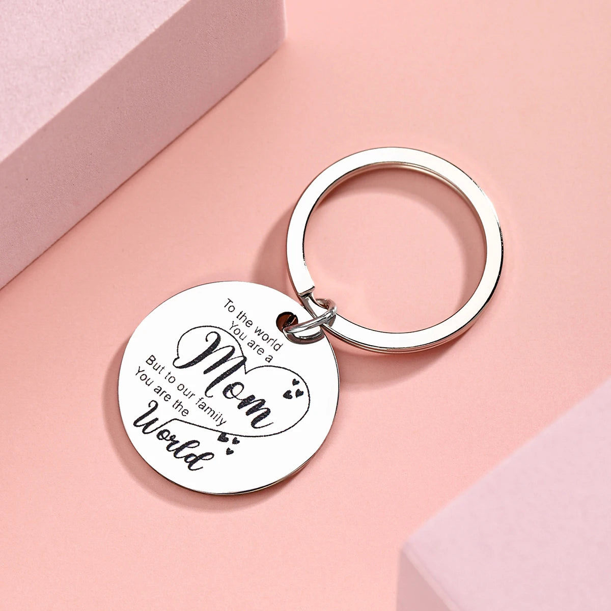 1Pc Valentine's Day Gift for Mom Mother's Day Gift Mom Keychain for Mom's Birthday Gift Unique Mom's Birthday Gift