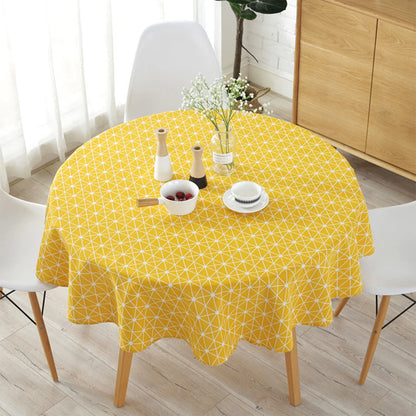 Round Tablecloth Washable Table Cloth Decorative Table Cover for Wedding Holiday Christmas Party Picnic Dining Room Table Covers