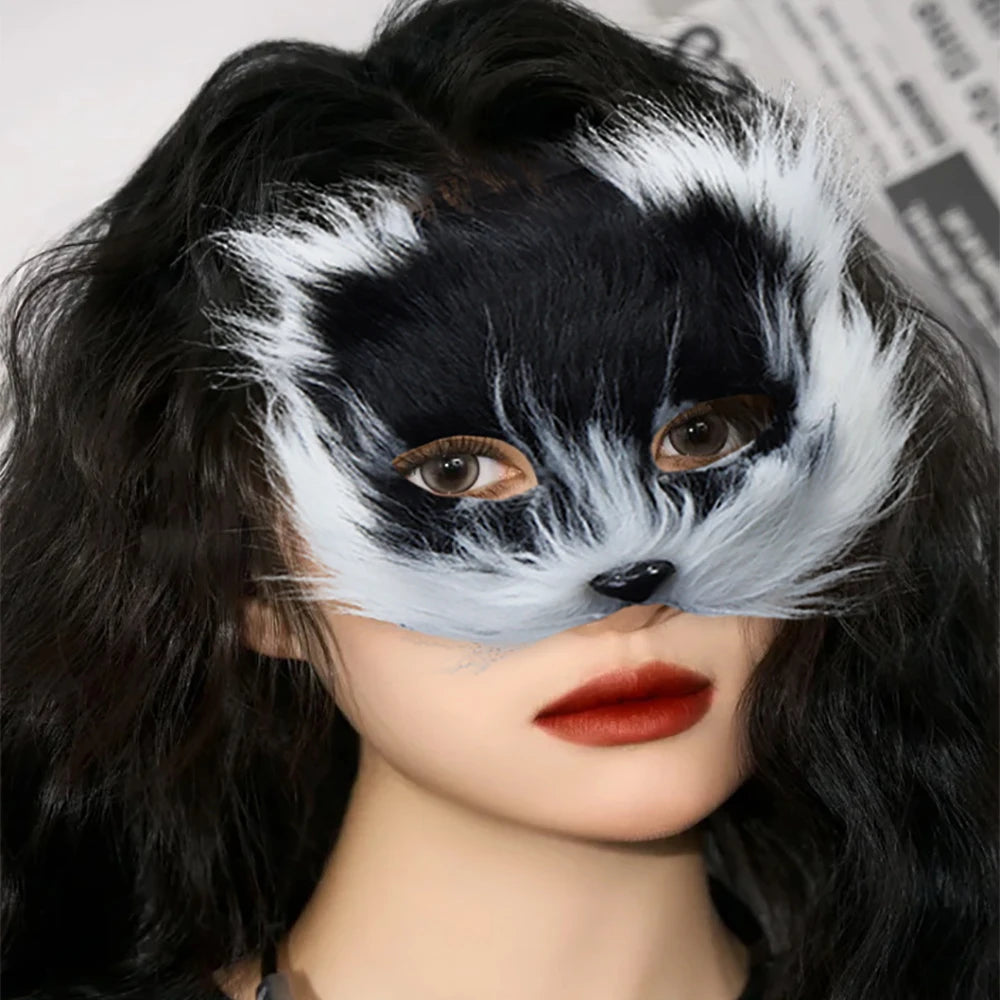 Fashionable Halloween Fox Face Mask Masquerade Ball Women's Face Jewelry