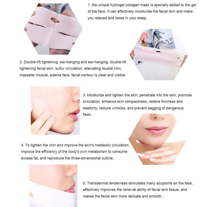 V-Line Face Mask Firming V-Shape Facial Mask Lift Tightening the Skin Moisturizing Treatmen For Face Slim Slimming Tools 1-10Pcs