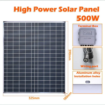 1000W Solar Kit 12V Easy Setup 1000W Solar Kit | Plug&Play 12V Power 2×500W Panels | No Wiring Hassle for Beginners for Home/RV