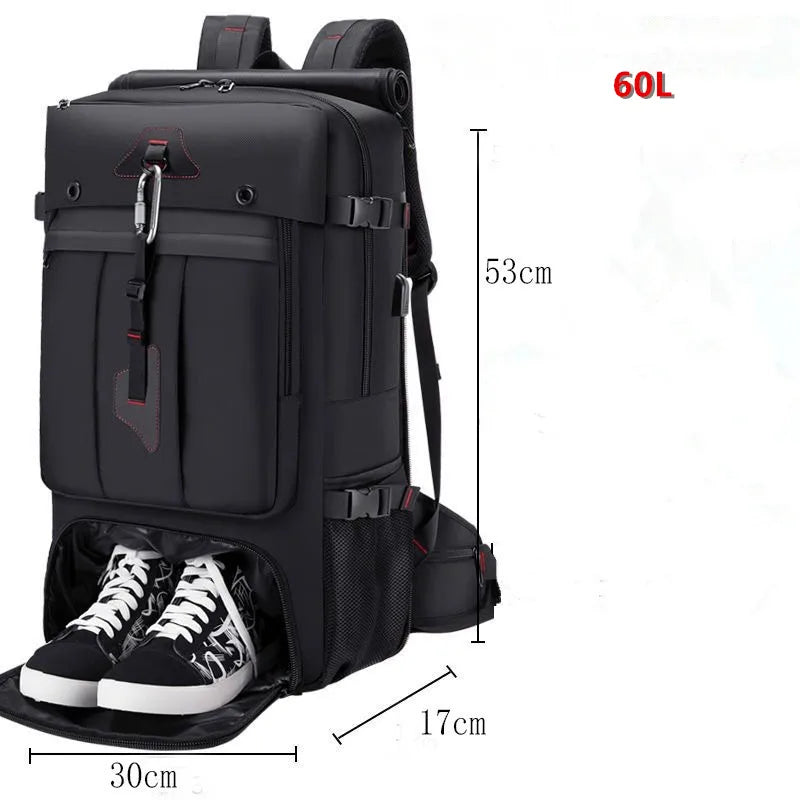 50L 70L Large Capacity Travel Backpack Luggage Sports Training Fitness Independent Shoes Storage Bag Laptop Bags