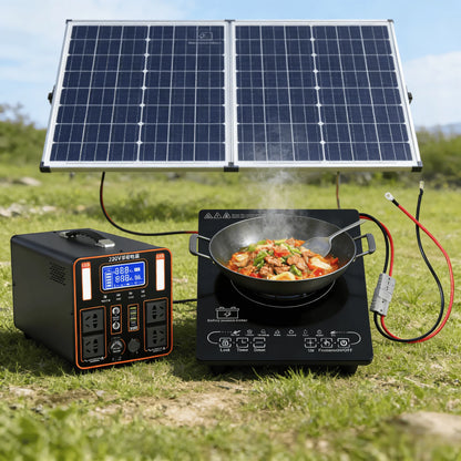 Newest Single 24V 48V Solar DC Induction Stove Battery-Powered Drop-In Desktop Design for Indoor/Outdoor Use Hotels for US
